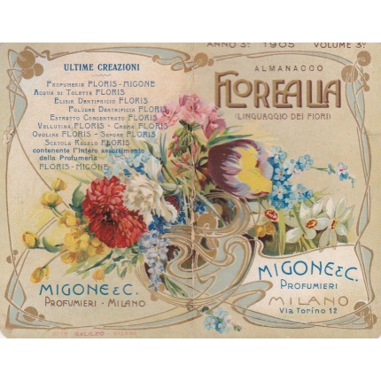 1905 MIGONE & C. - FLOREALIA LINGUAGGIO DEI FIORI
