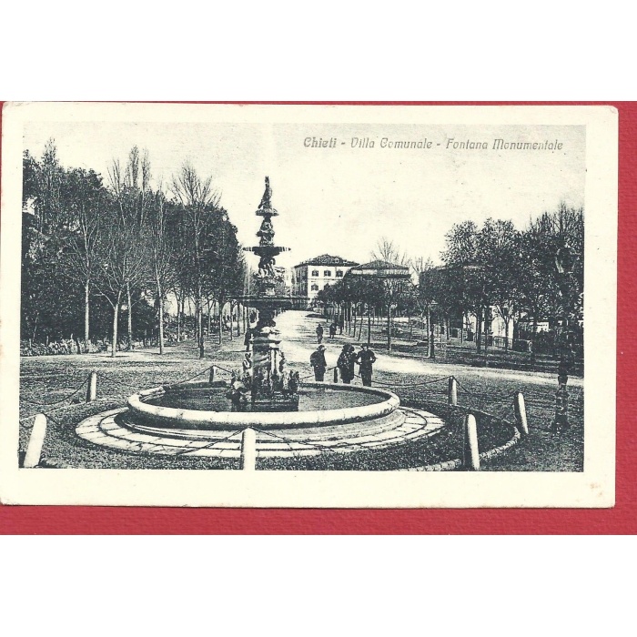1918 CHIETI, Villa Comunale - Fontana Monumentale VIAGGIATA