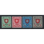 1924 SVIZZERA - Croce e scudo , n° 208/211 ,  4 valori , MNH**