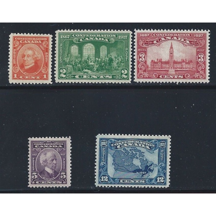 1927 CANADA - SG 266/270 60° Confederazione 5 valori  MLH*