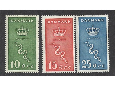 1929 Danimarca  - n. 190/192 - 3 valori - MNH**