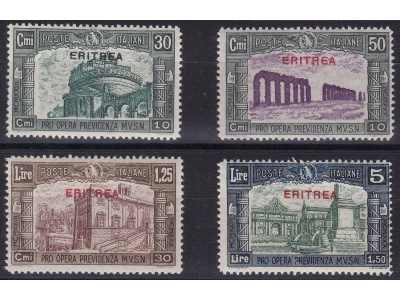 1930 ERITREA, Milizia III , n° 170/173 , MNH**