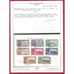 1932 SAN MARINO,n° 168/175 Garibaldi serie completa su cartolina Cert. Raybaudi
