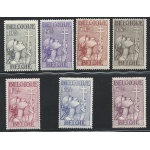 1933 Belgio - n. 377/383 -  7 valori -  MLH*