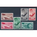 1934 EMISSIONI GENERALI, Calcio , Posta Aerea n° 31/37, no A32 , 6 valori ,  MNH**