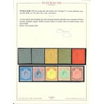 1936-52 NYASALAND - George VI° Chalk-surfaced paper and ordinary paper ,SG 139/140/141a/142a/143  5 valori  MNH**  £ 580 SPLENDIDI