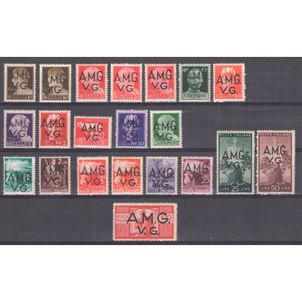 1945-47 VENEZIA GIULIA AMG VG - Serie Ordinaria 21 valori - francobolli nuovi - MNH**