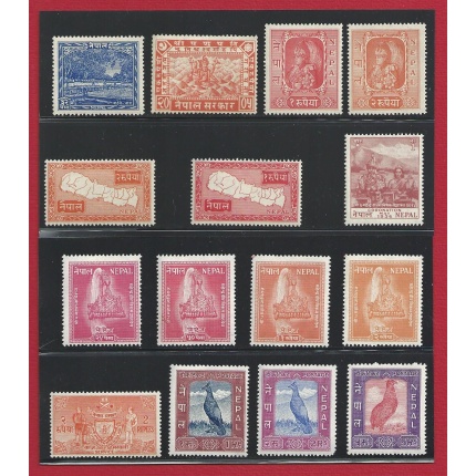 1949-1959 NEPAL, SG n. 64/133 - 84 valori - COLLEZIONE  MH*  £ 1.050