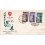 1949 TRIESTE A - n° 43/45 ERP - VENETIA NON VIAGGIATA