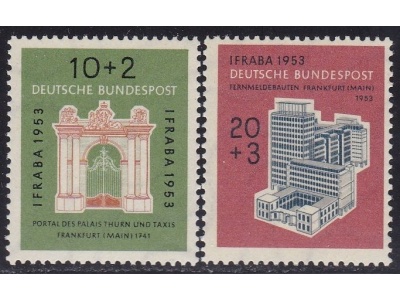 1953 GERMANIA  - Esposizione Filatelica - n°   57-58   MNH**