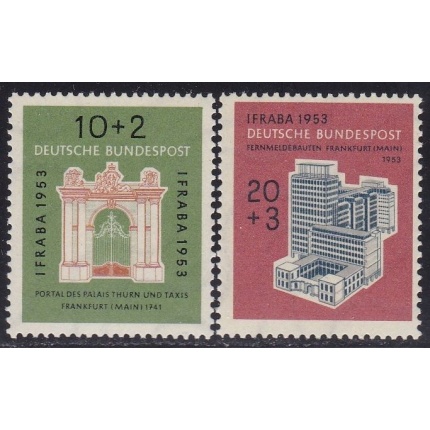 1953 GERMANIA  - Esposizione Filatelica - n°   57-58   MNH**
