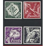 1953 MONACO, PA 51/54  4 valori  MLH/*