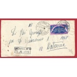 1953 Italia, n. 724 Patto Atlantico 60 lire su manoscritto