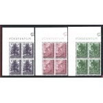 1957 LIECHTENSTEIN, n° 319/321  3 valori   MNH**  QUARTINA