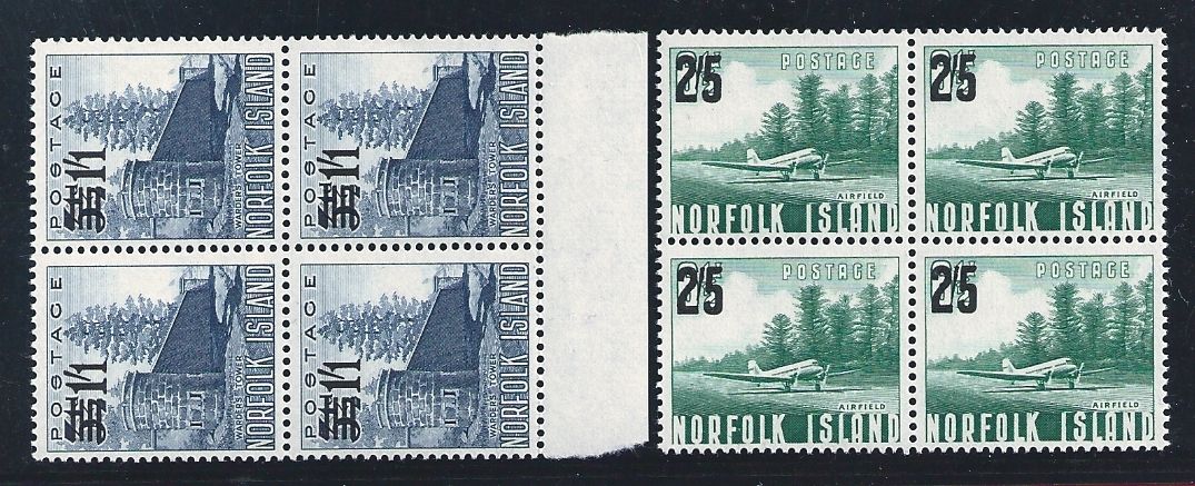 1960 NORFOLK - Yv. n° 45/46  QUARTINA  MNH/**