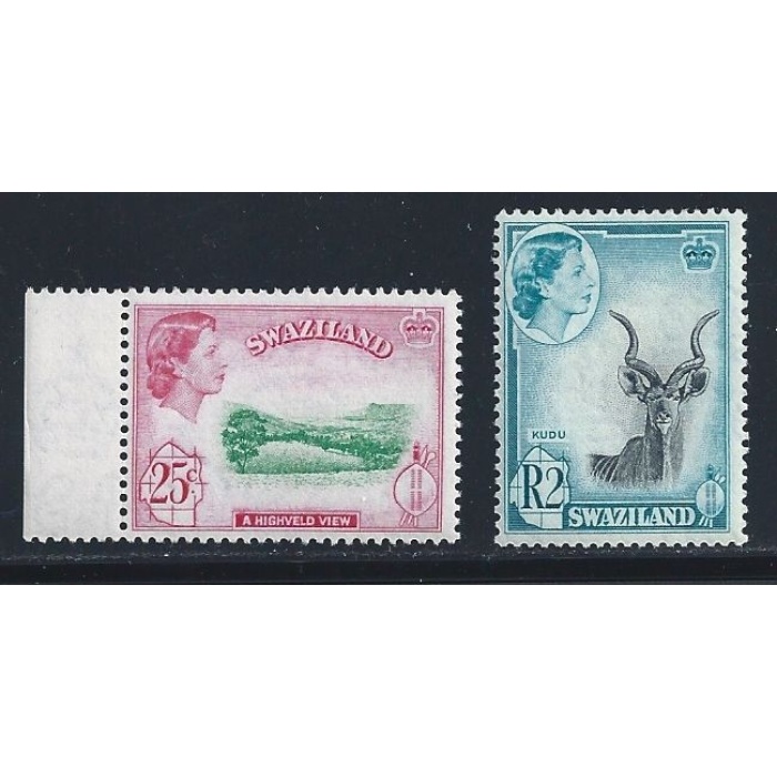 1961 SWAZILAND - Yv n. 87 e 90 - Valle Ezulvini e Coudou - 2 val. MNH**