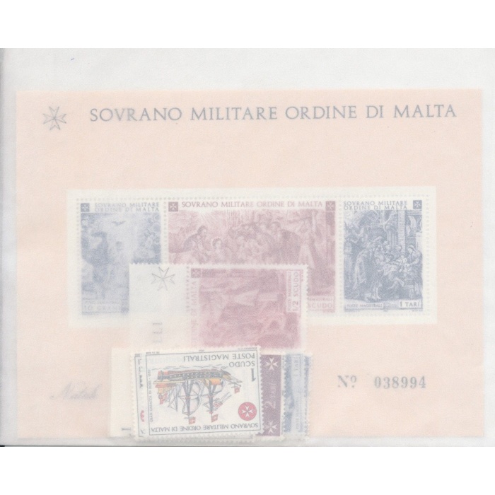 1968  Smom , Annata completa , francobolli nuovi , 13 valori + 1 Foglietto - MNH**