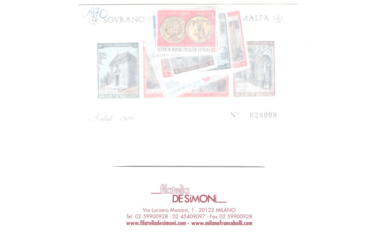 1970  Smom , Annata completa , francobolli nuovi , 15 valori + 1 Foglietto - MNH**