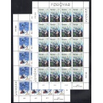 1997 EUROPA CEPT Faroer/Foroyar 2 Minifogli di 20 valori MNH**
