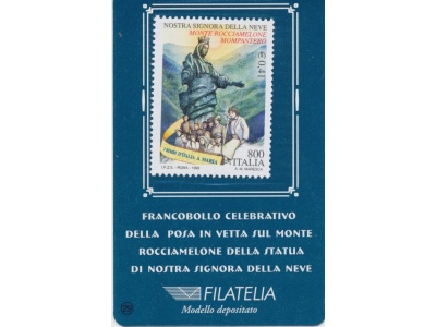 1999 Italia - Repubblica , Tessera Filatelica Ns Signora della Neve 0,41€