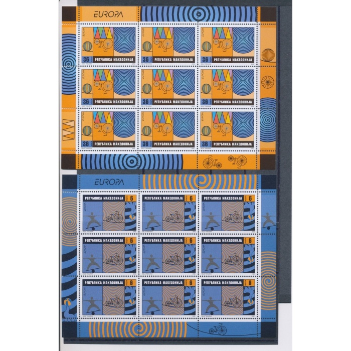 2002 EUROPA CEPT Macedonia n. 2  Minifogli  "Circo"  MNH**