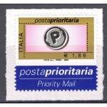 2003 Repubblica Posta Prioritaria 1,86 € rosa oro nero grigio n° 2768 MNH**