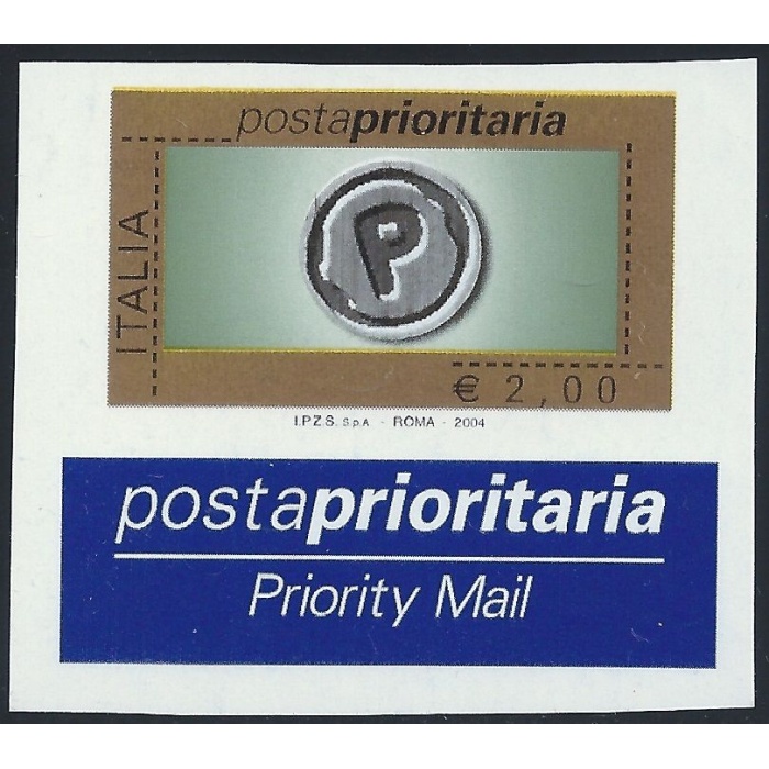 2004 Italia - Repubblica , n° 2809Ba  2€ NON DENTELLATO  MNH/**