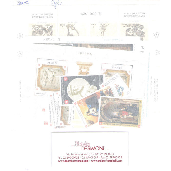 2004  Smom, Annata completa, francobolli nuovi , 28 valori + 3 Foglietti - MNH**