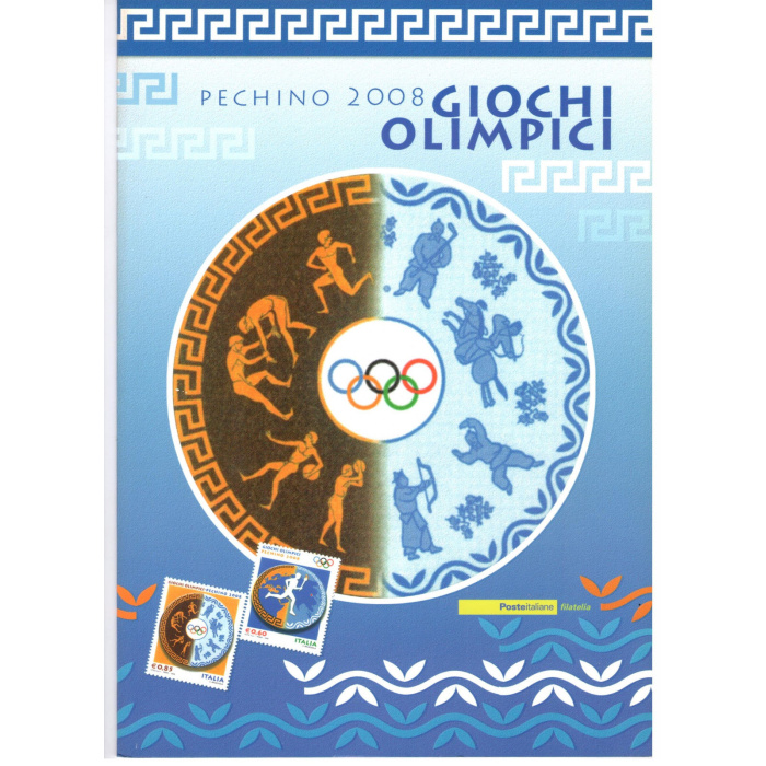 2008 Italia - Repubblica , Folder - Giochi Olimpici Pechino n° 181  MNH**