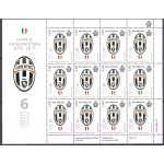 2017 San Marino, Juventus Campione d'Italia 2016-2017 Minifoglio 12 v MNH**
